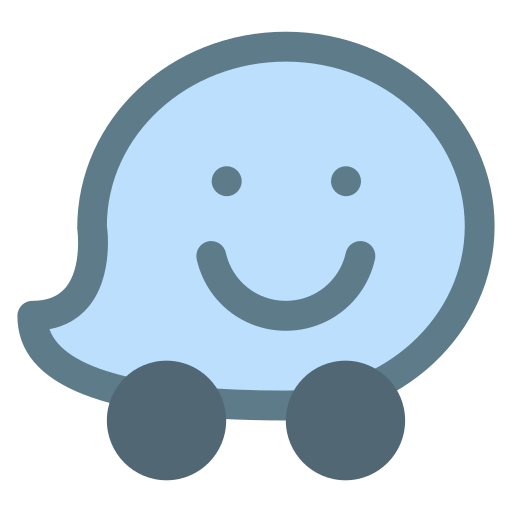 Waze, logo, social, social media icon